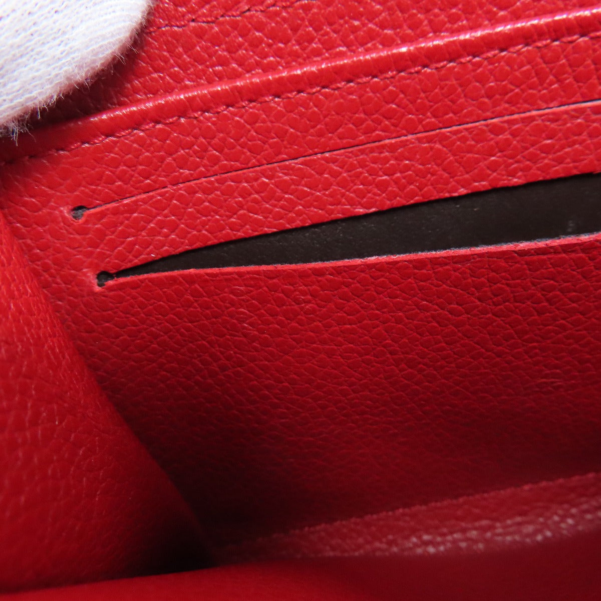 LOUIS VUITTON Coin case M60740 Ann Platt Red Zippy coin purse Women Used