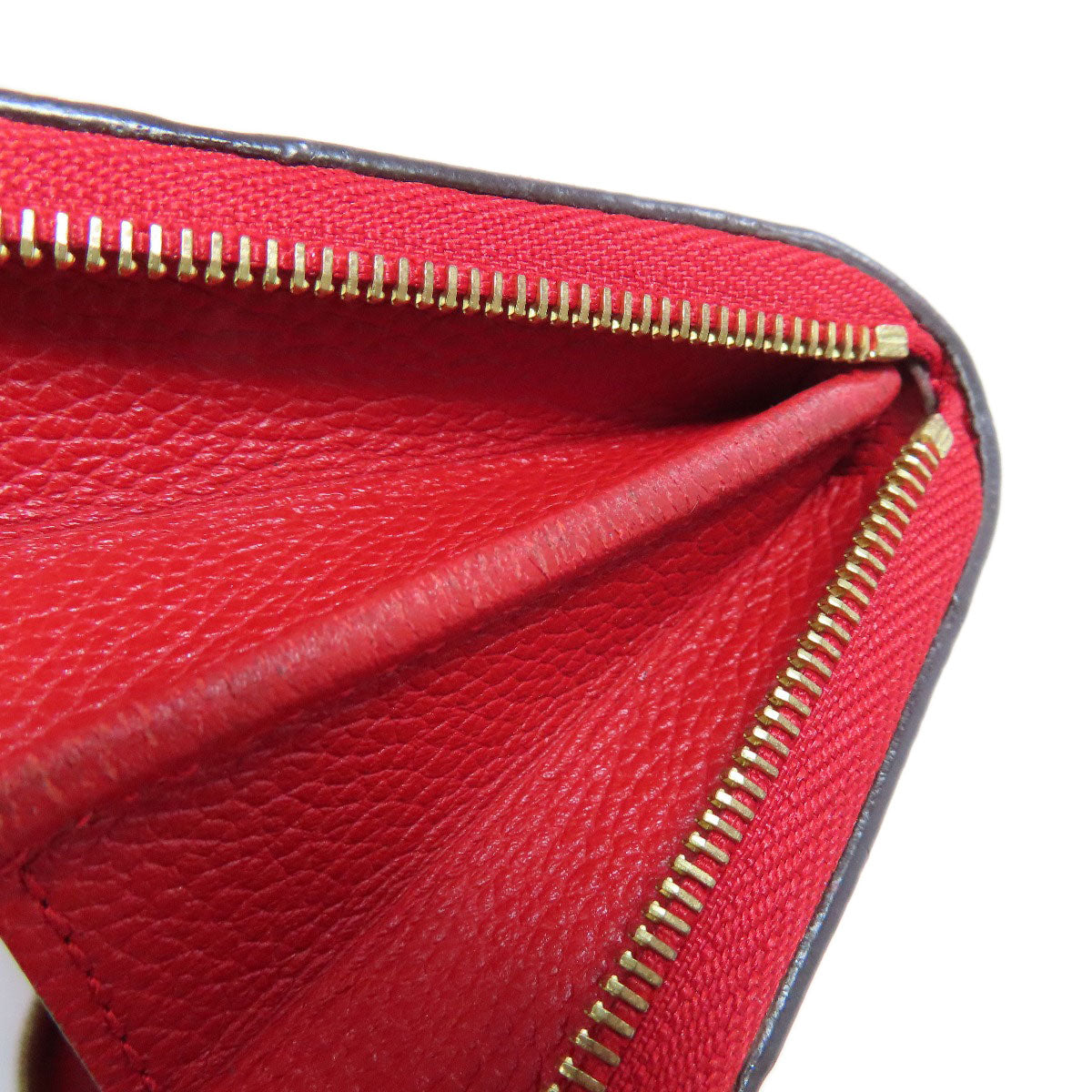 LOUIS VUITTON Coin case M60740 Ann Platt Red Zippy coin purse Women Used