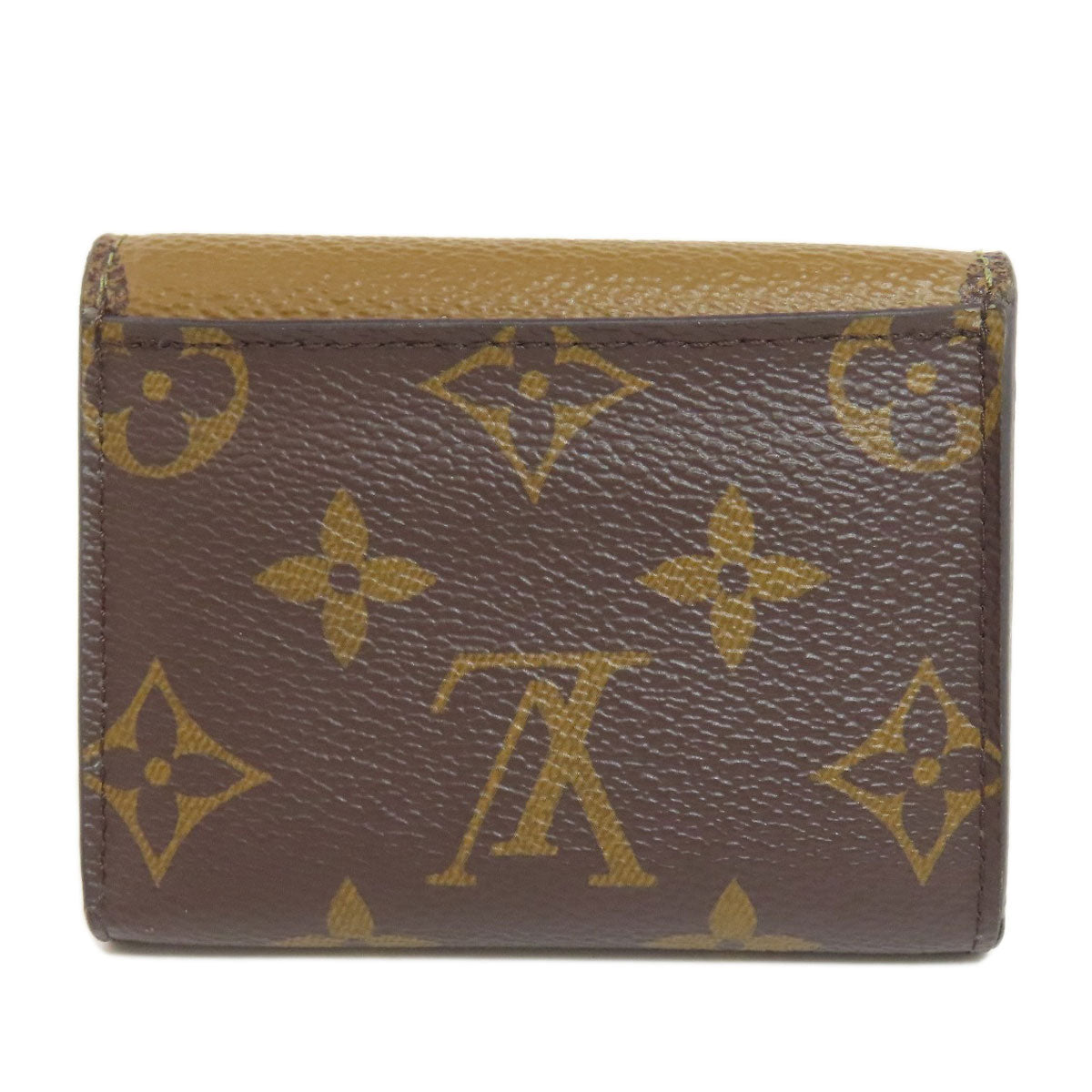 LOUIS VUITTON Bifold Wallet M80725 Monogram reverse Brown Zoe Women Used