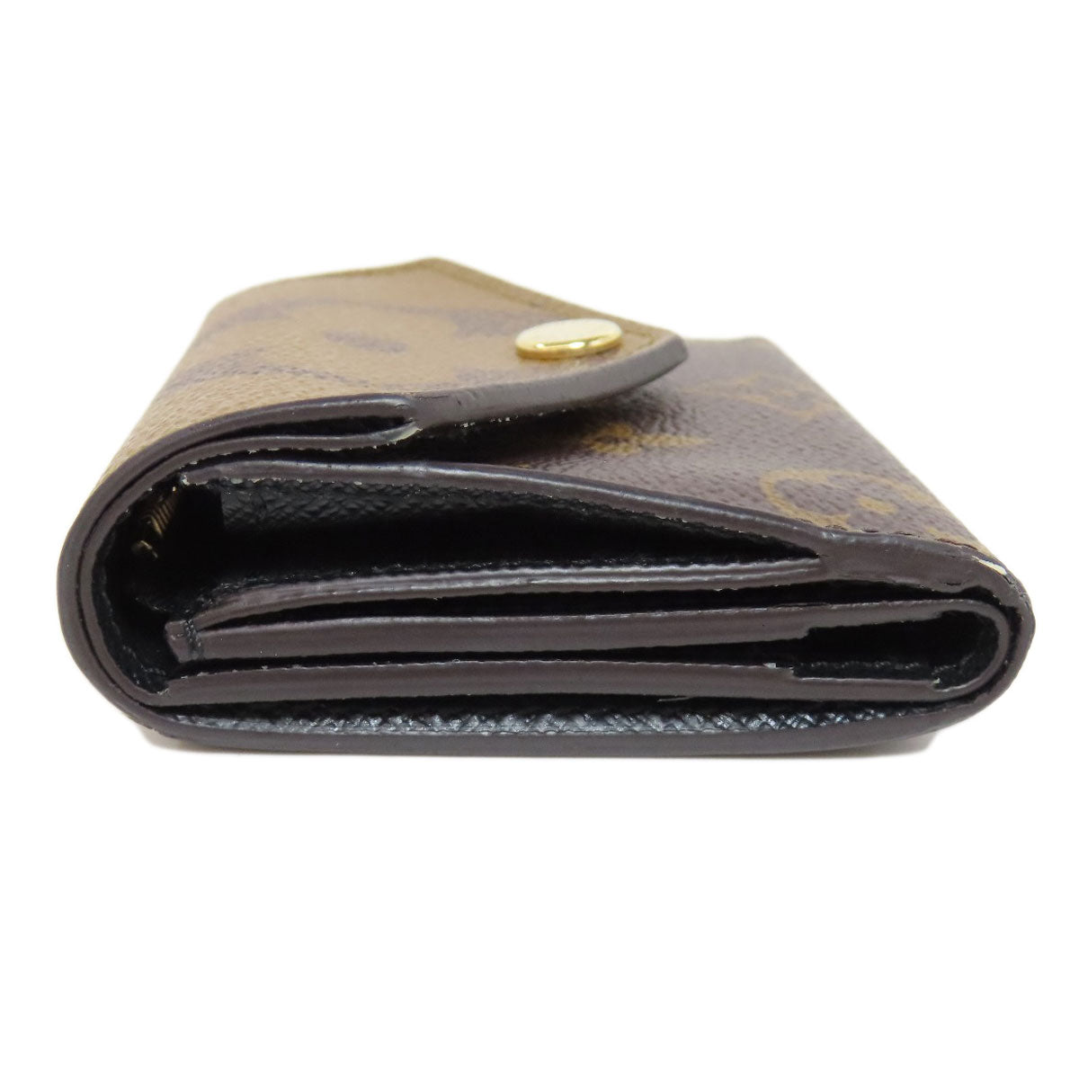 LOUIS VUITTON Bifold Wallet M80725 Monogram reverse Brown Zoe Women Used