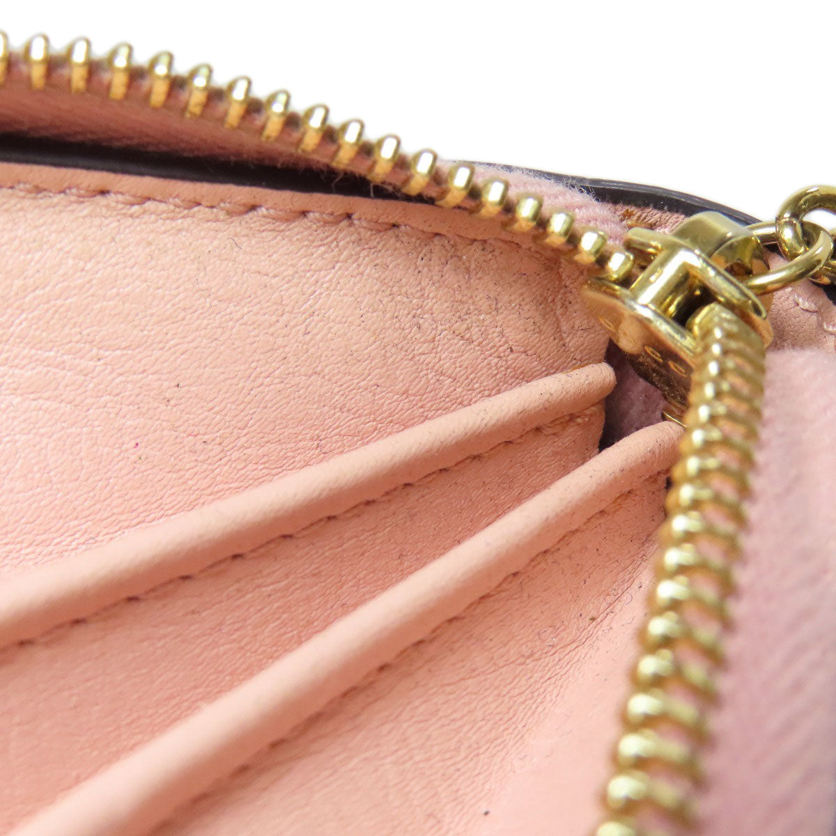 GUCCI Long Wallet Purse 453158 leather pink logo Women Used