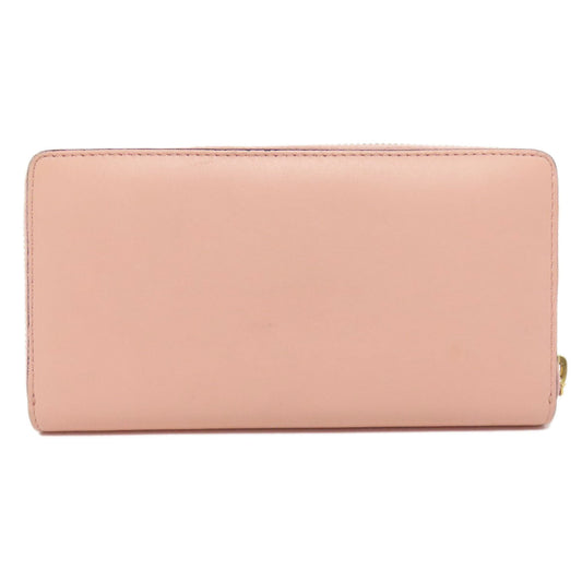 GUCCI Long Wallet Purse 453158 leather pink logo Women Used
