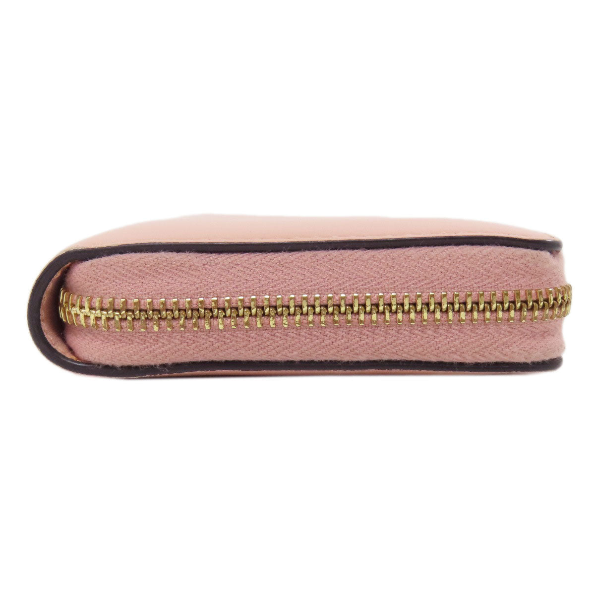 GUCCI Long Wallet Purse 453158 leather pink logo Women Used