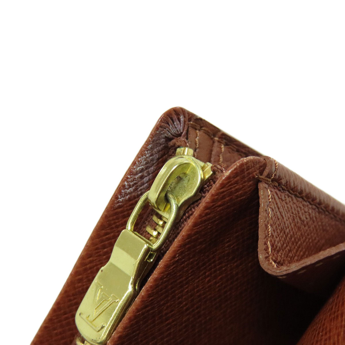 LOUIS VUITTON Bifold Wallet M61736 Monogram canvas Brown Portefeuille Tresol Women Used