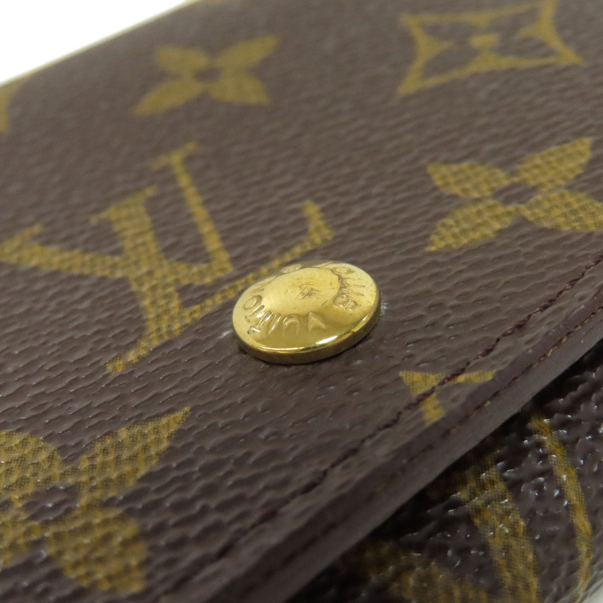 LOUIS VUITTON Bifold Wallet M61736 Monogram canvas Brown Portefeuille Tresol Women Used