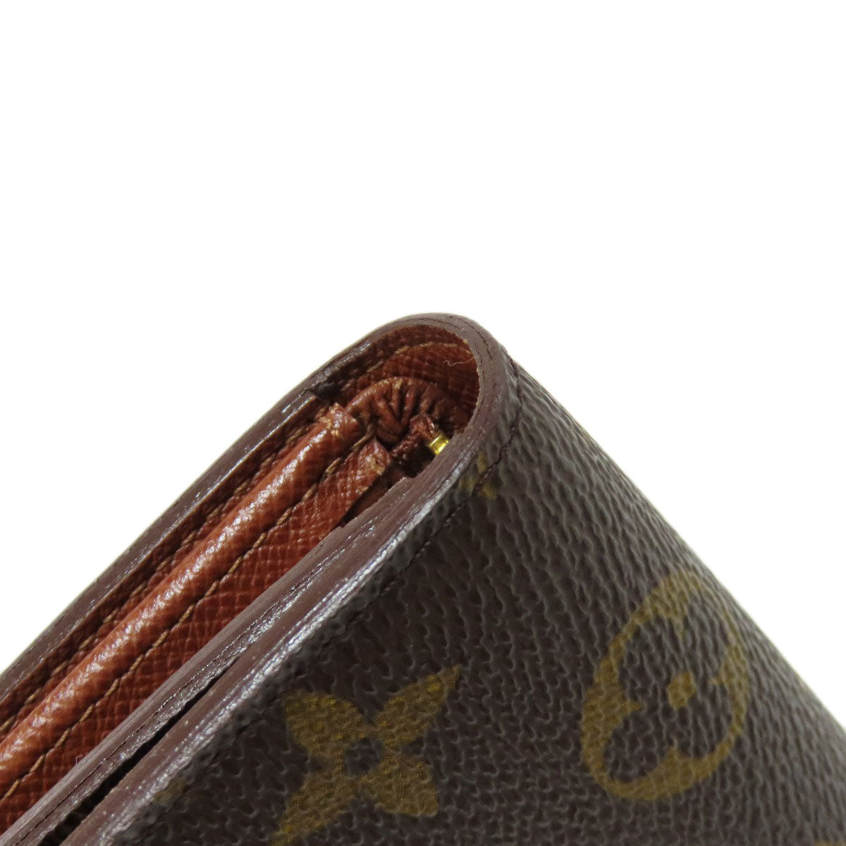 LOUIS VUITTON Bifold Wallet M61736 Monogram canvas Brown Portefeuille Tresol Women Used