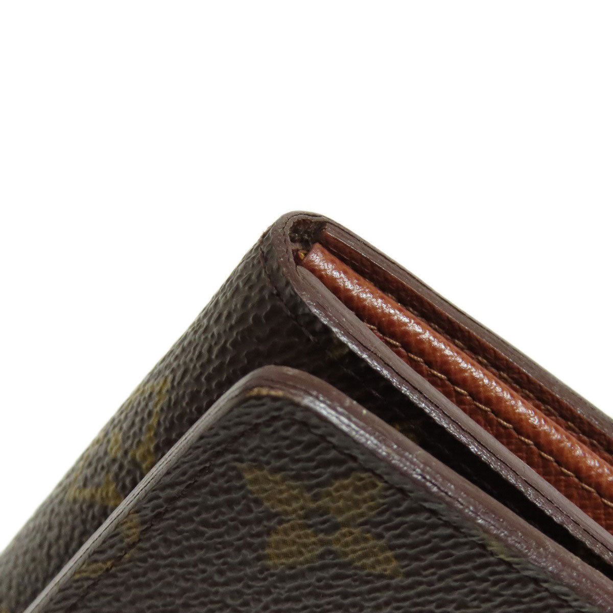 LOUIS VUITTON Bifold Wallet M61736 Monogram canvas Brown Portefeuille Tresol Women Used