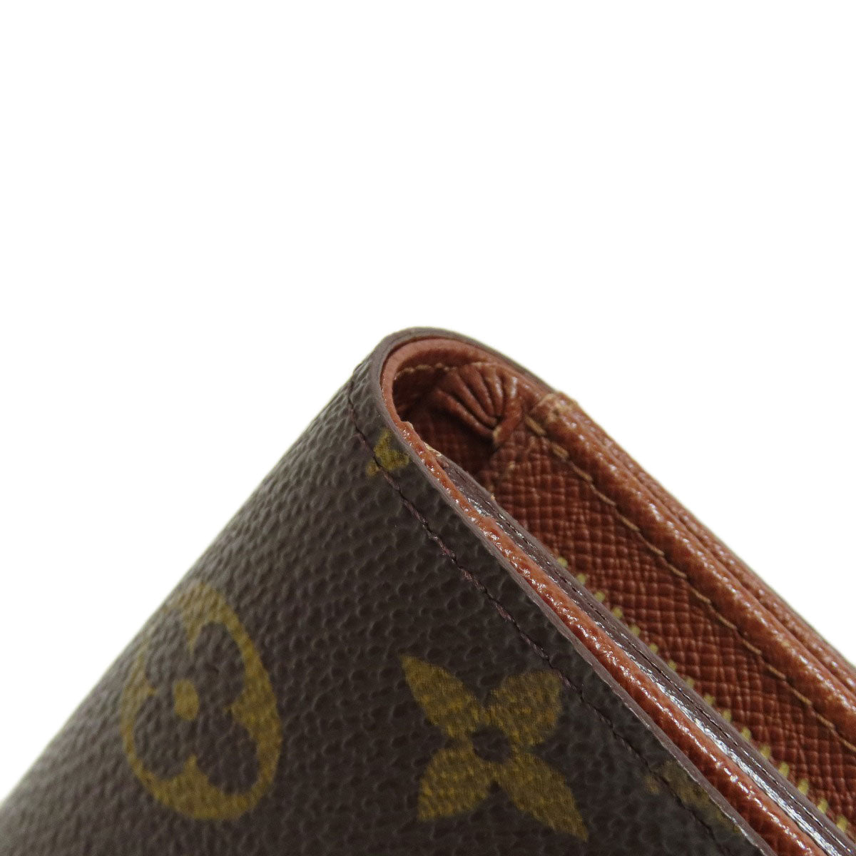 LOUIS VUITTON Bifold Wallet M61736 Monogram canvas Brown Portefeuille Tresol Women Used