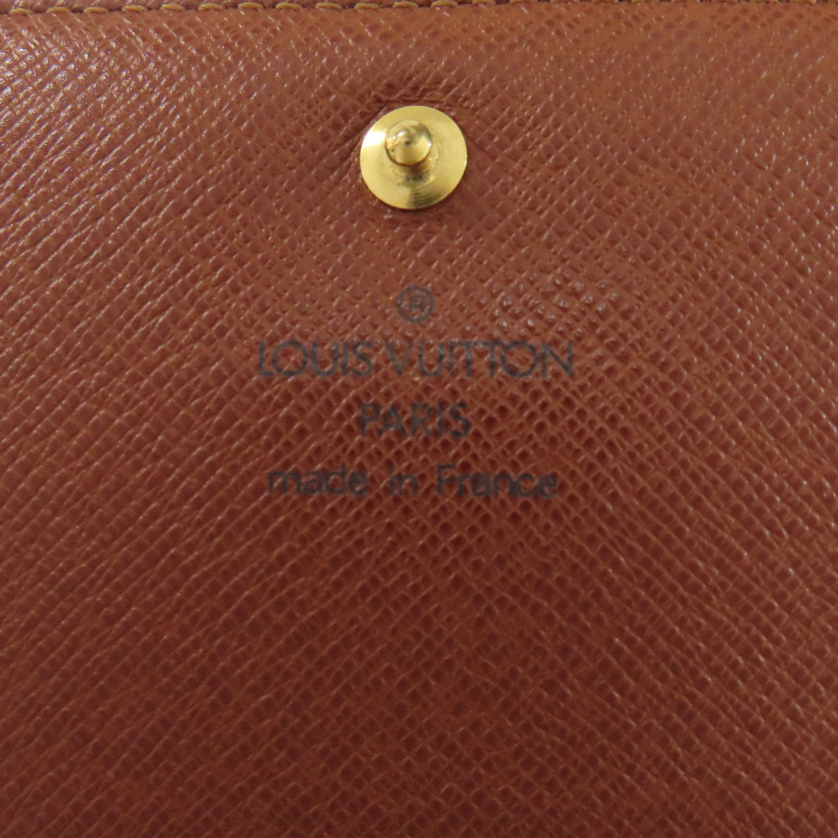 LOUIS VUITTON Bifold Wallet M61736 Monogram canvas Brown Portefeuille Tresol Women Used