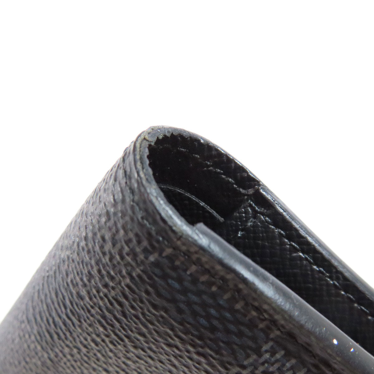 LOUIS VUITTON Bifold Wallet N62663 Damier canvas black Portefeuille Women Used