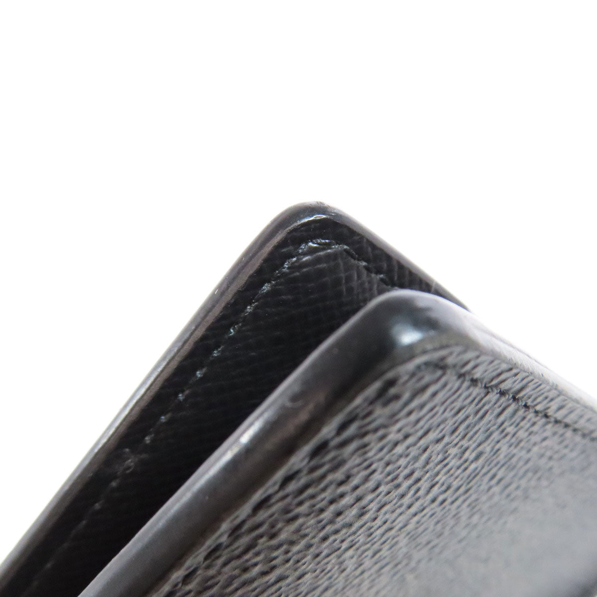 LOUIS VUITTON Bifold Wallet N62663 Damier canvas black Portefeuille Women Used
