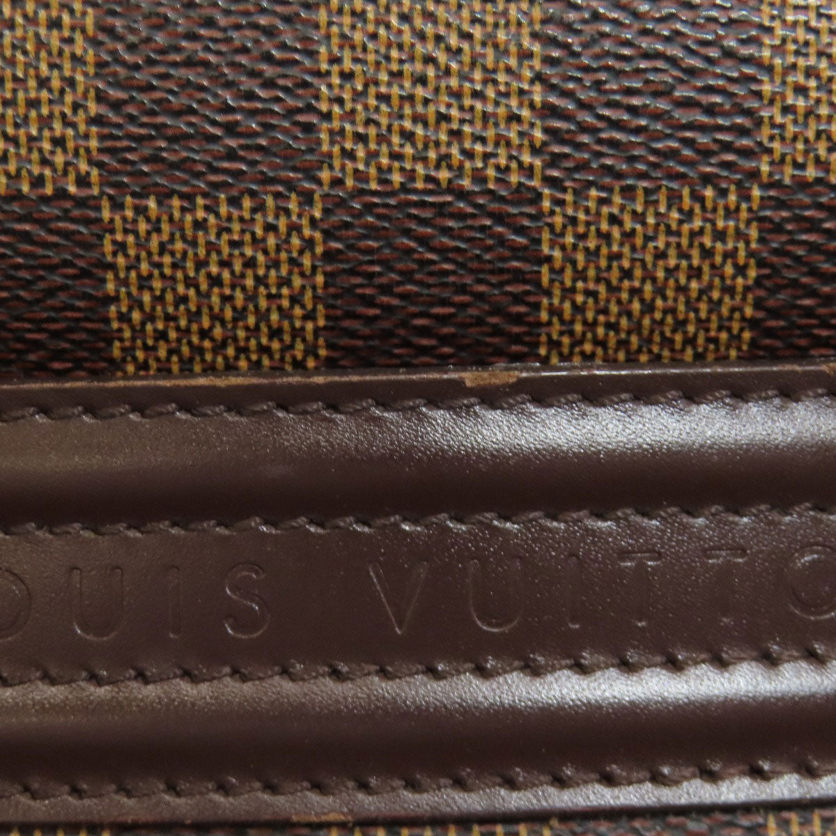 LOUIS VUITTON Boston Duffel bag N41454 Damier canvas Brown Norita 24