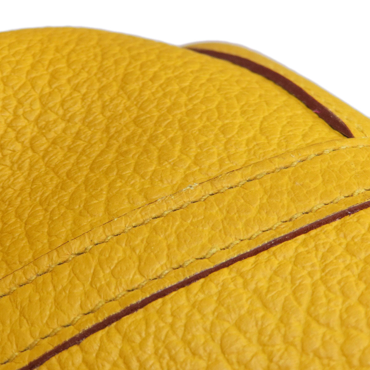 HERMES Tote Bag Country yellow Garden Party PM Jaune Ambre SilverMetal Women Used