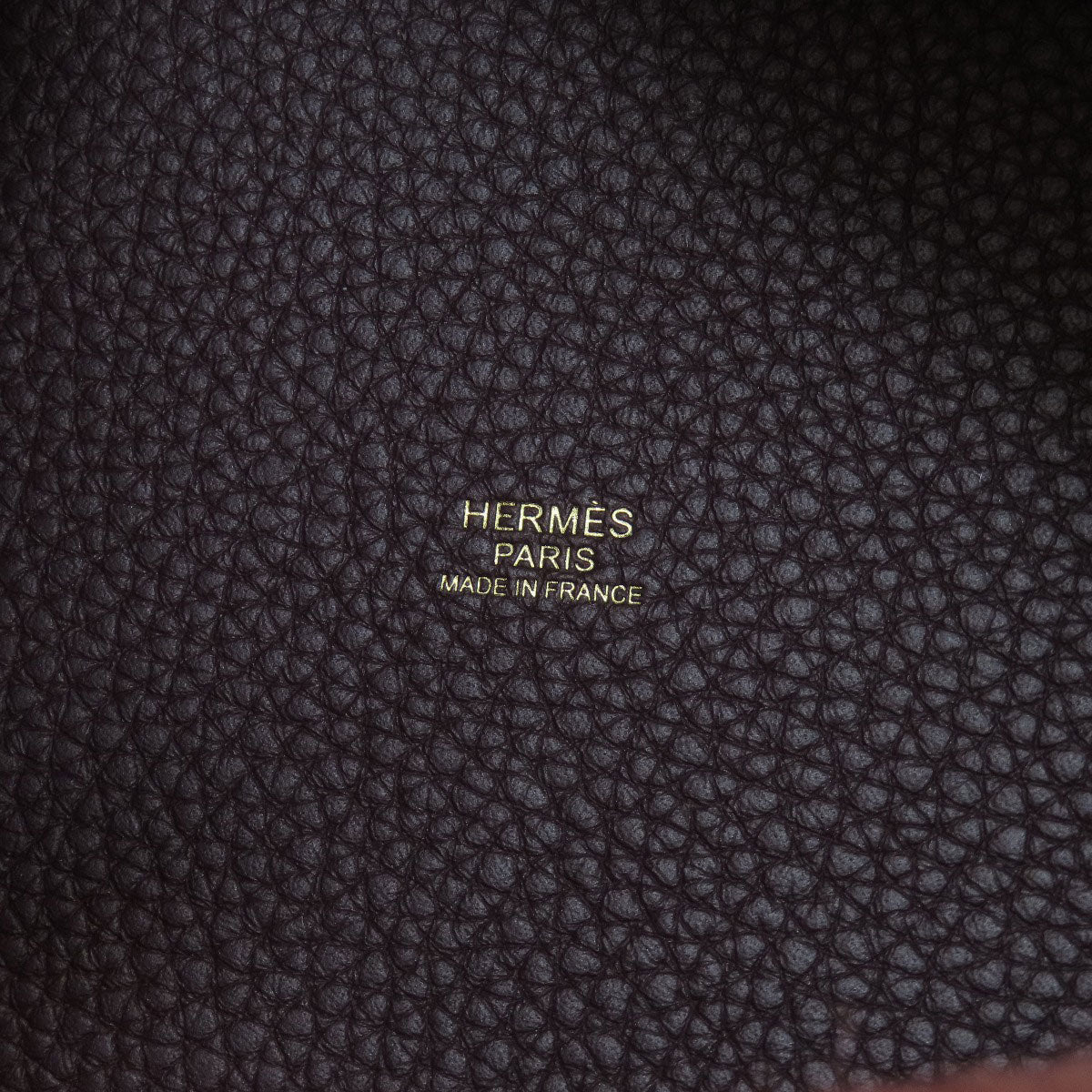 HERMES Handbag Taurillon Clemence Red Picotin Lock PM Gold Metal