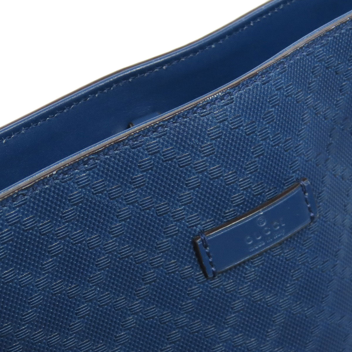 GUCCI Tote Bag 353397 leather blue Diamante Women Used