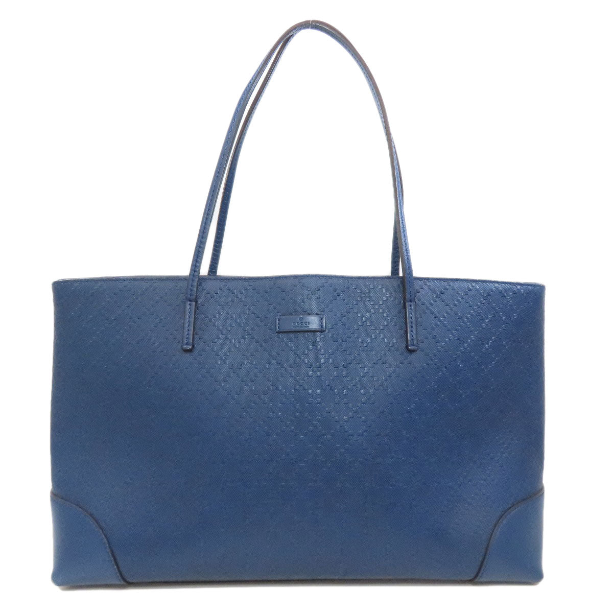 GUCCI Tote Bag 353397 leather blue Diamante Women Used
