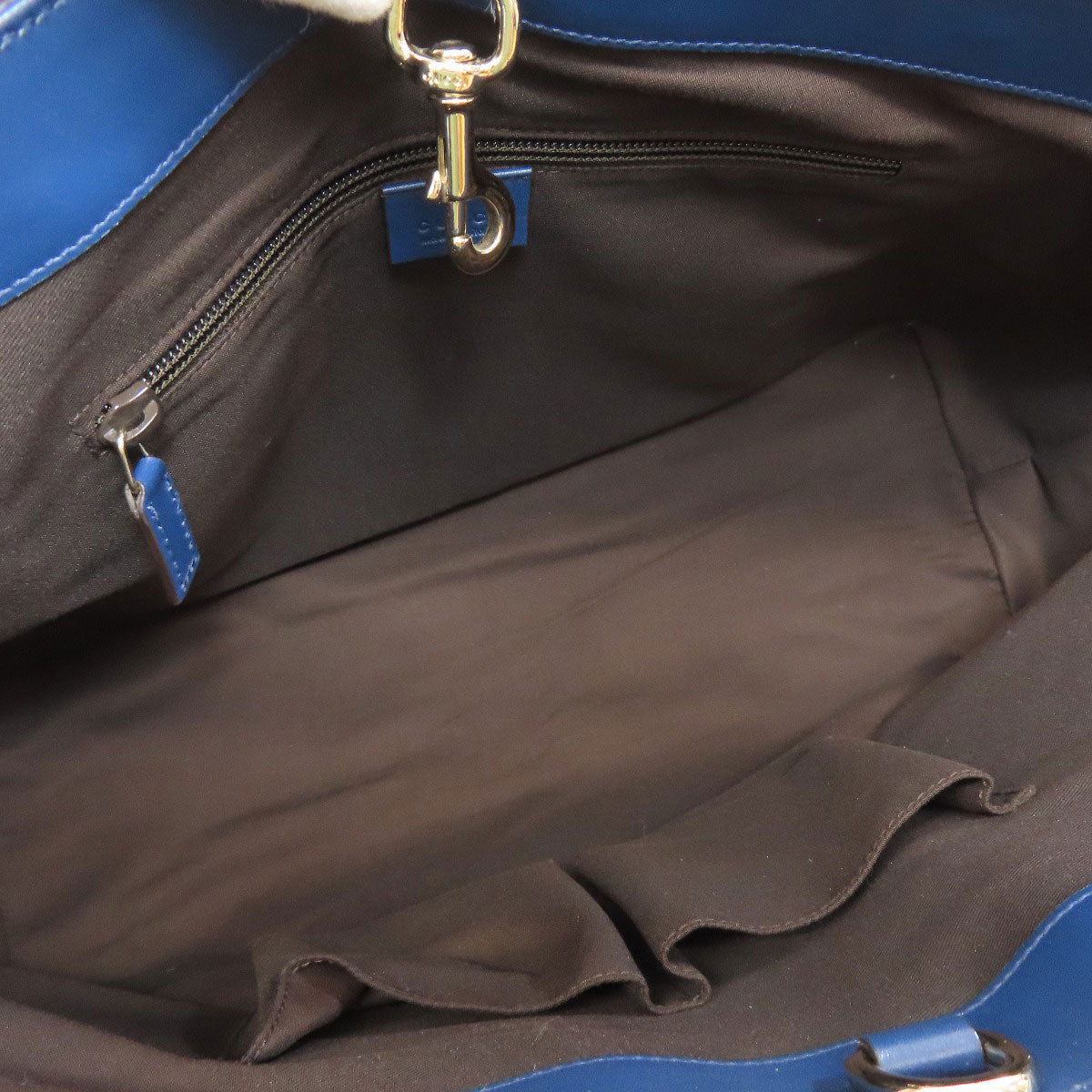 GUCCI Tote Bag 353397 leather blue Diamante Women Used