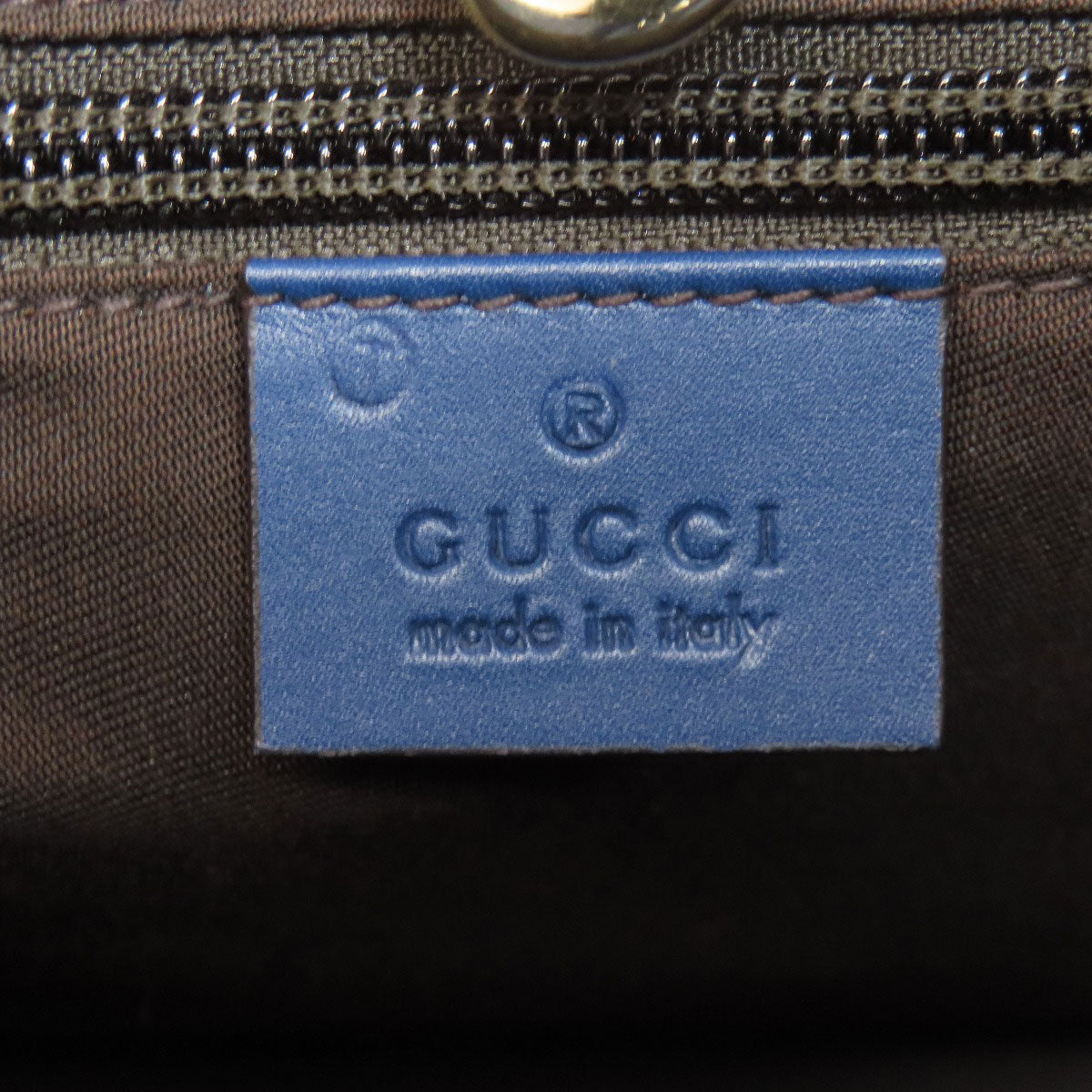 GUCCI Tote Bag 353397 leather blue Diamante Women Used