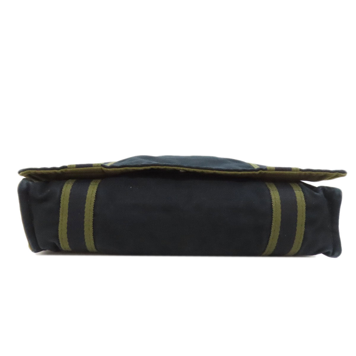 HERMES Shoulder Bag canvas black Sac Fourre Tout Bassus Women Used