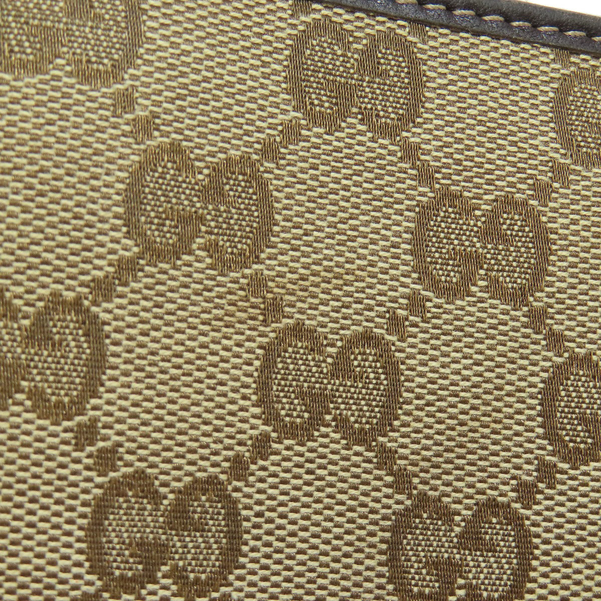 GUCCI Long Wallet Purse 245914 canvas Brown Zip Around GG Women Used