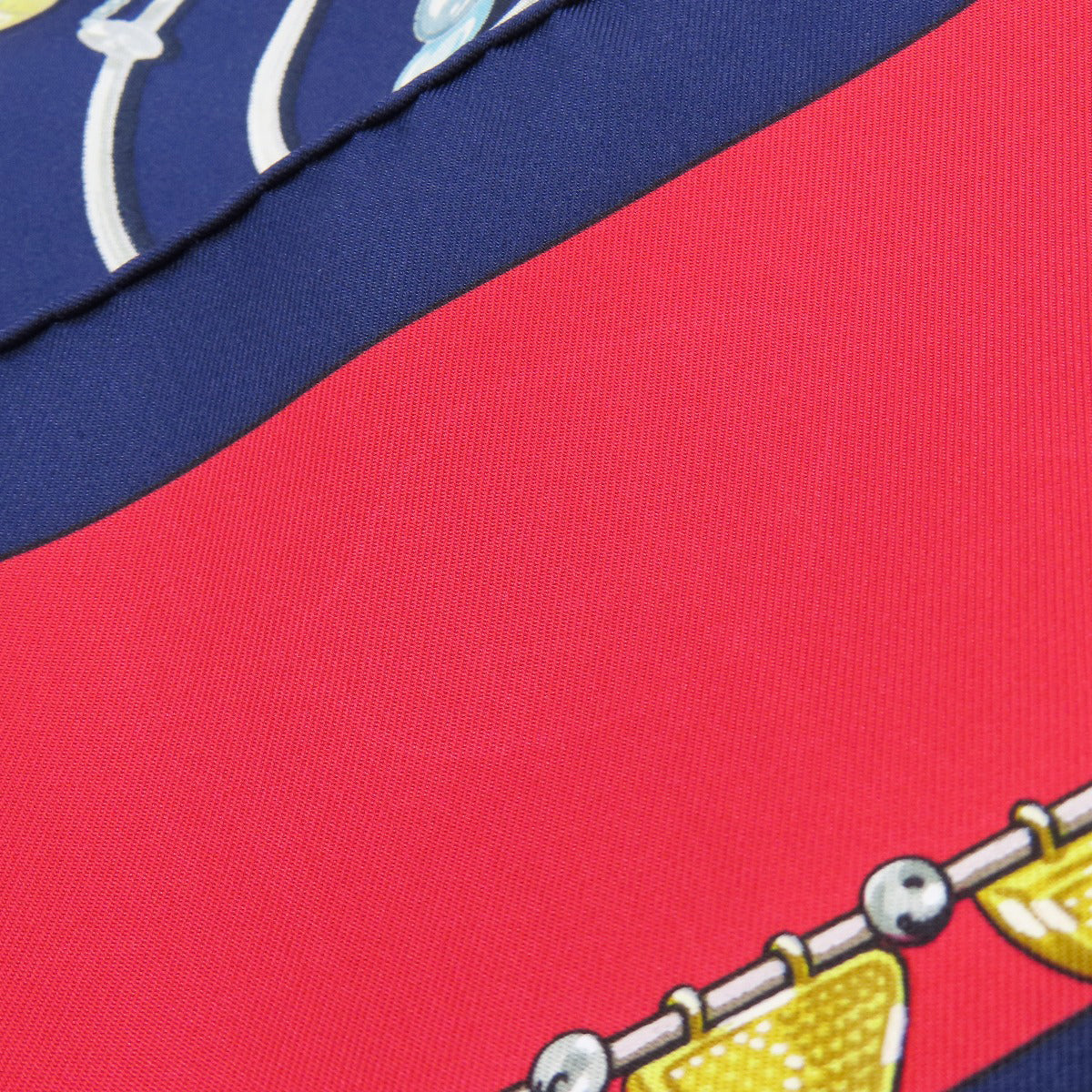 HERMES scarf silk Navy Carre90 Women Used