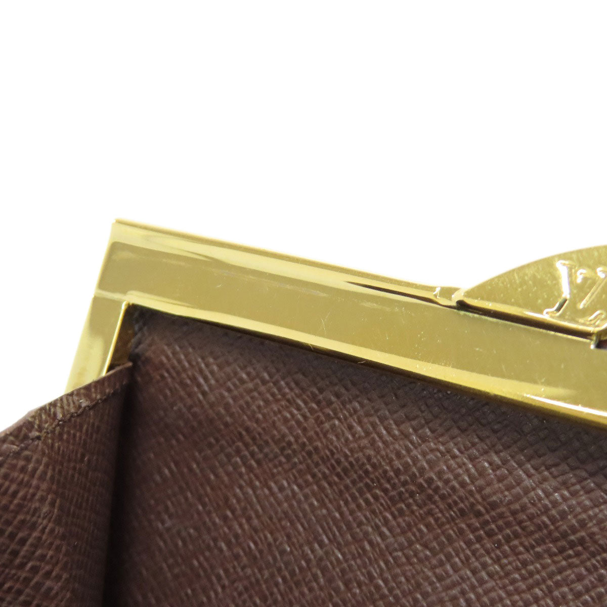 LOUIS VUITTON Bifold Wallet N61674 Damier canvas Brown Portefeuille Vienova Women Used