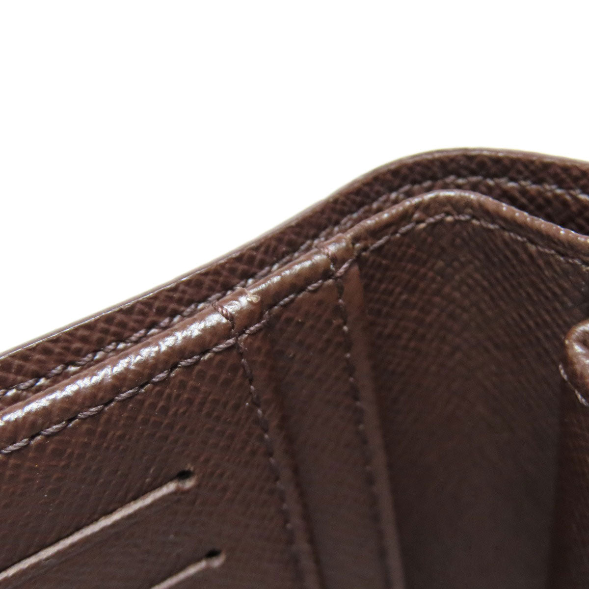 LOUIS VUITTON Bifold Wallet N61674 Damier canvas Brown Portefeuille Vienova Women Used
