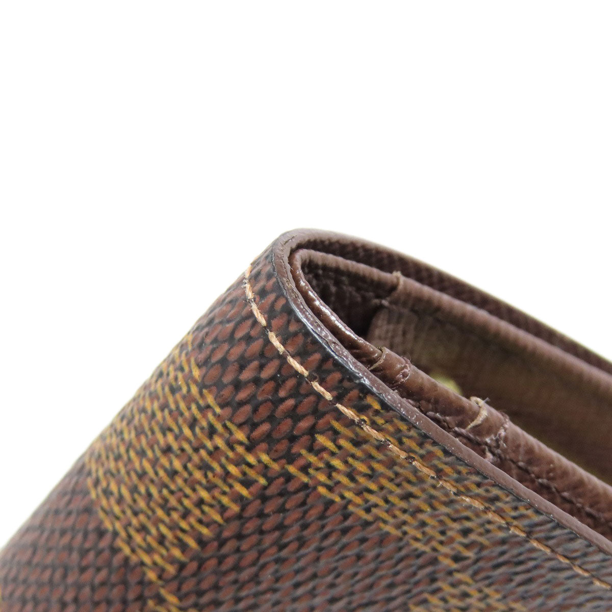 LOUIS VUITTON Bifold Wallet N61674 Damier canvas Brown Portefeuille Vienova Women Used