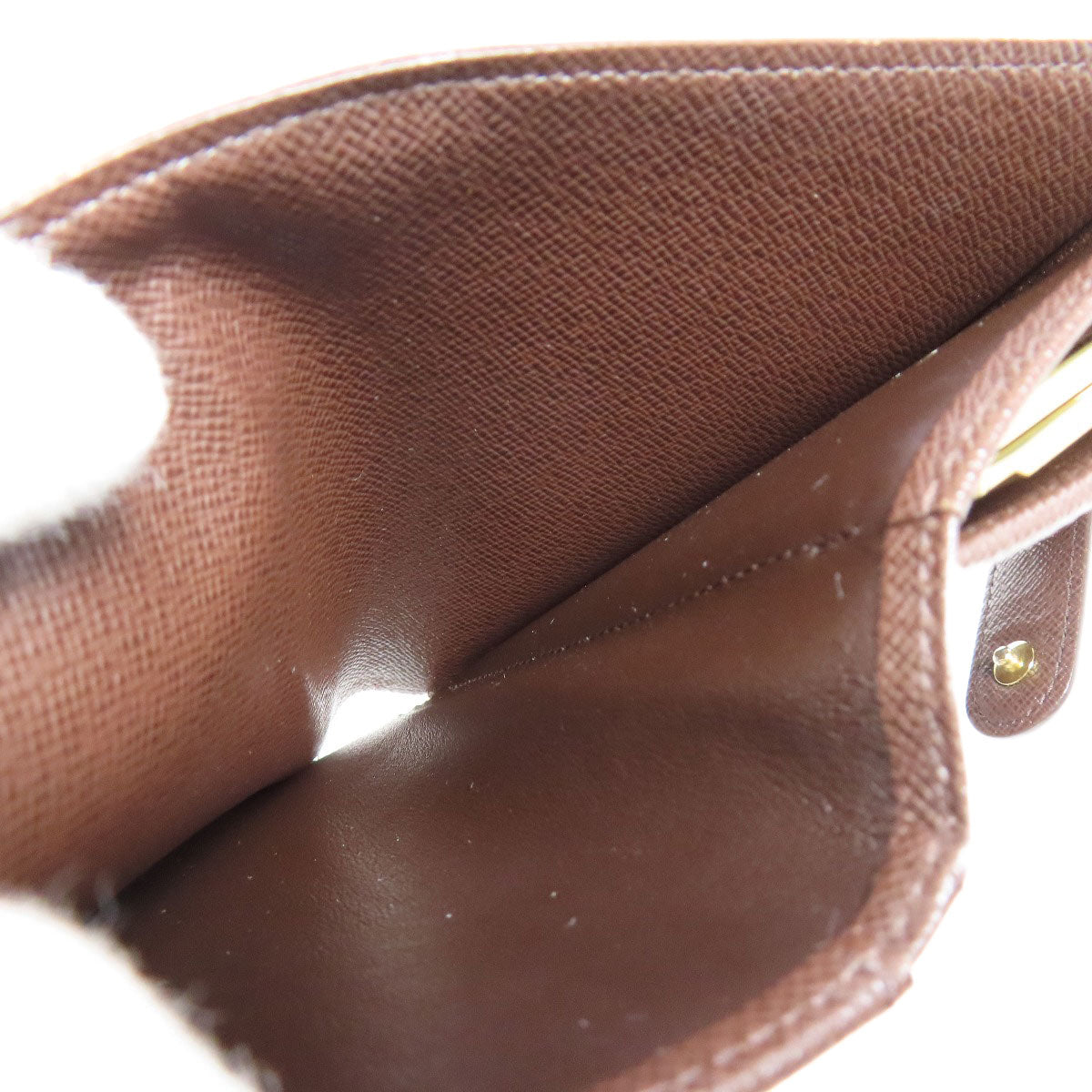 LOUIS VUITTON Bifold Wallet N61674 Damier canvas Brown Portefeuille Vienova Women Used