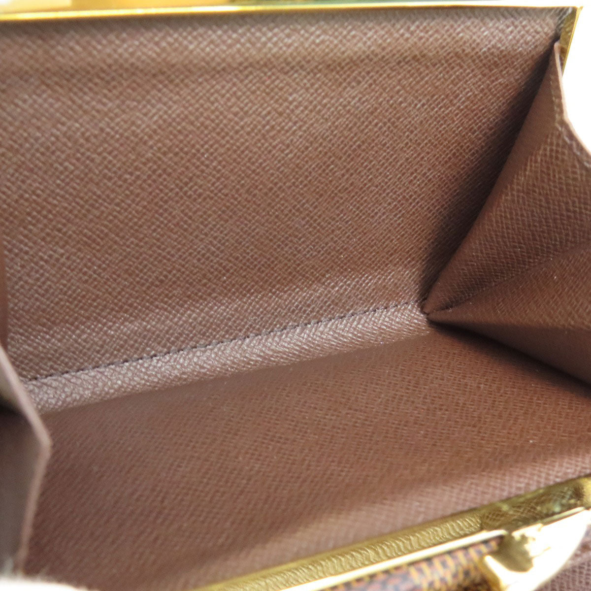 LOUIS VUITTON Bifold Wallet N61674 Damier canvas Brown Portefeuille Vienova Women Used