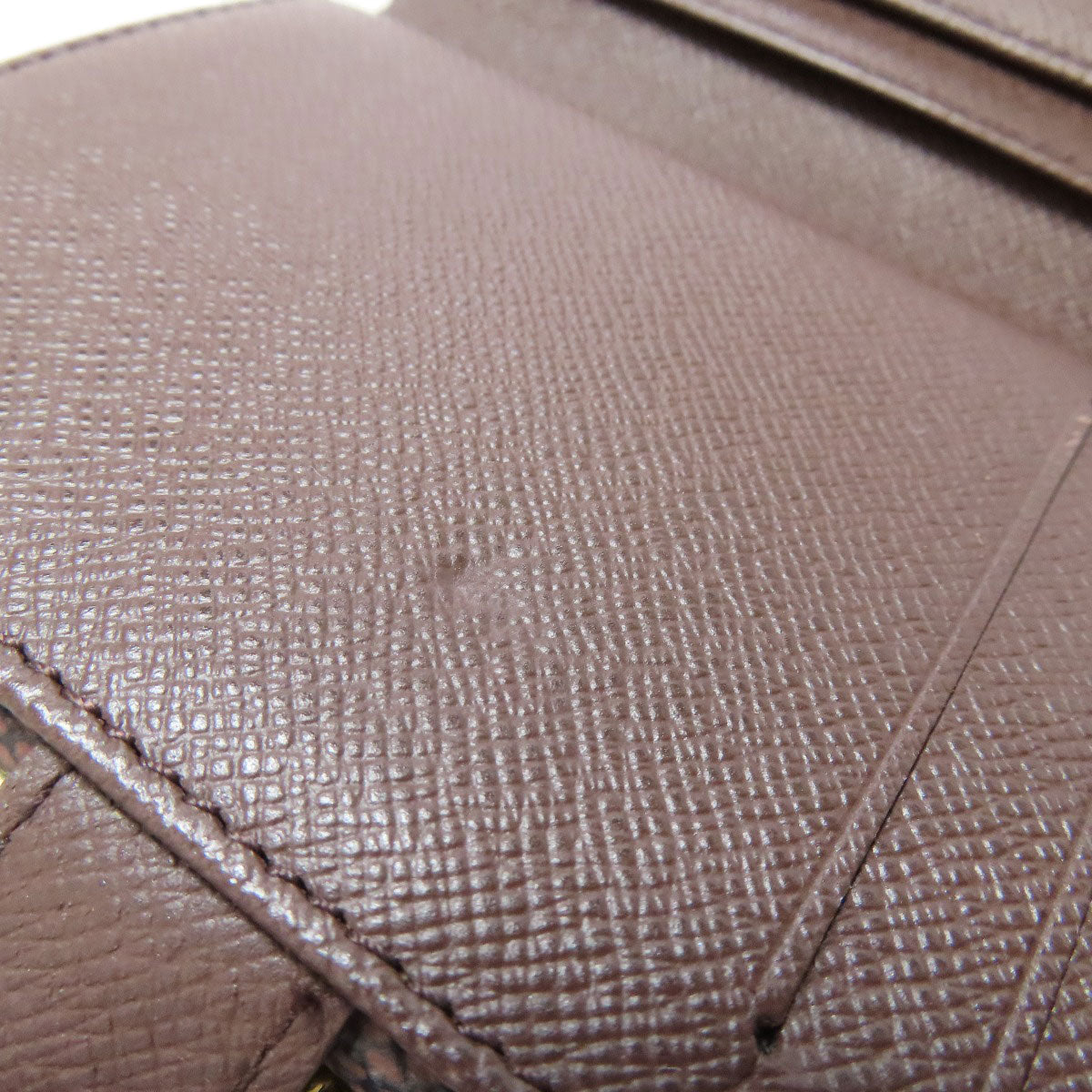 LOUIS VUITTON Bifold Wallet N61674 Damier canvas Brown Portefeuille Vienova Women Used