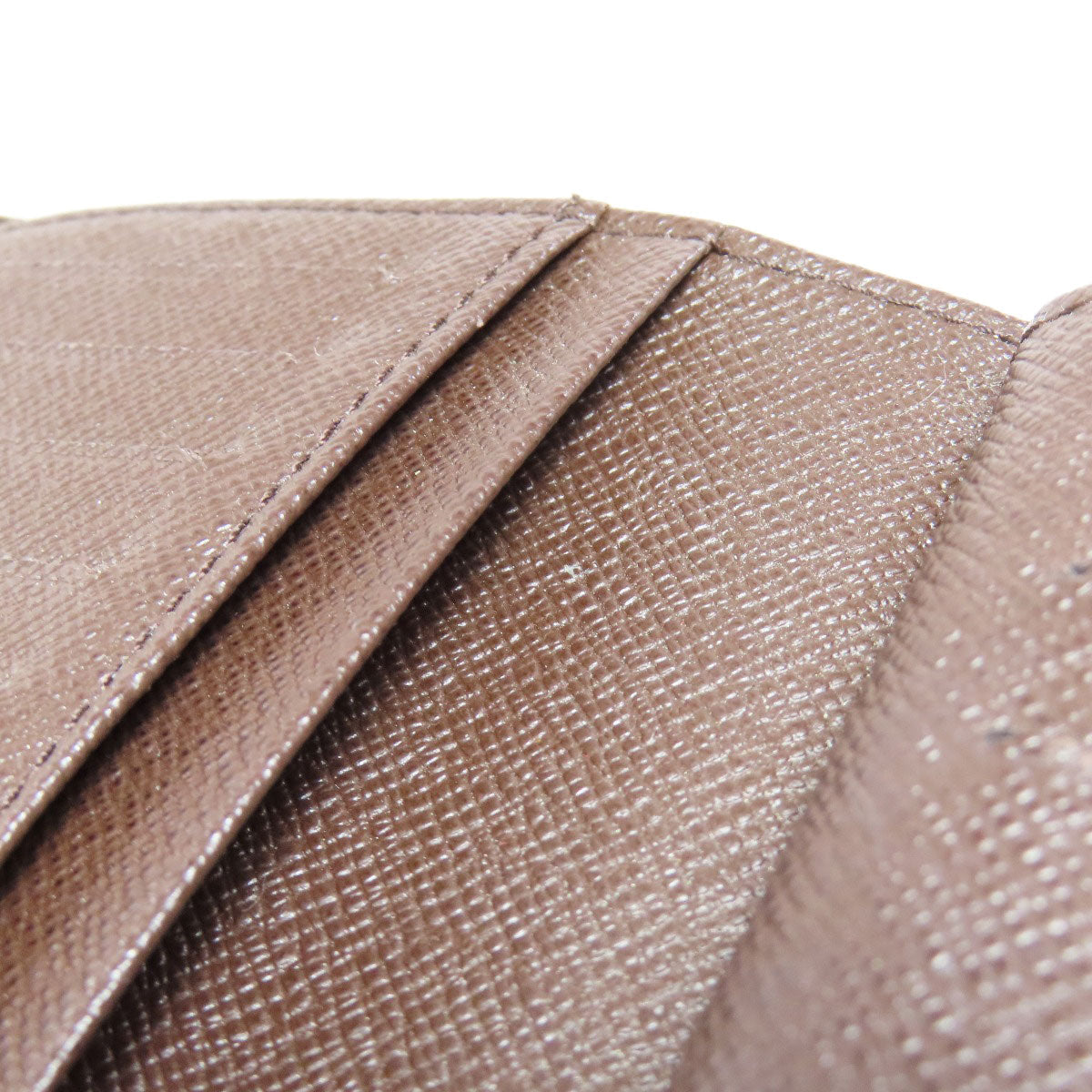 LOUIS VUITTON Bifold Wallet N61674 Damier canvas Brown Portefeuille Vienova Women Used