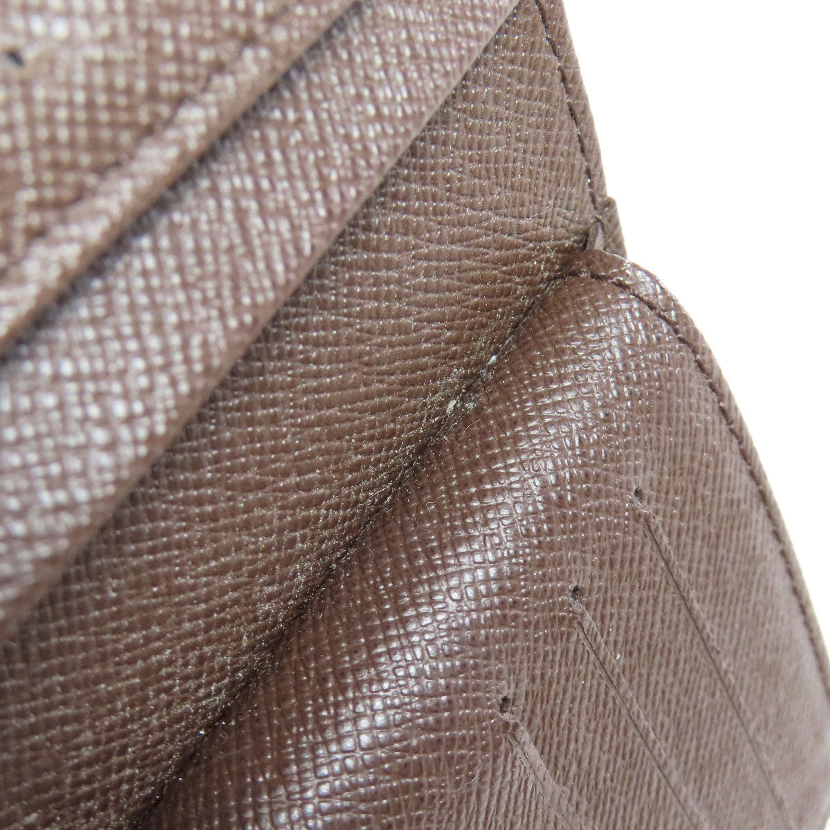 LOUIS VUITTON Bifold Wallet N61674 Damier canvas Brown Portefeuille Vienova Women Used