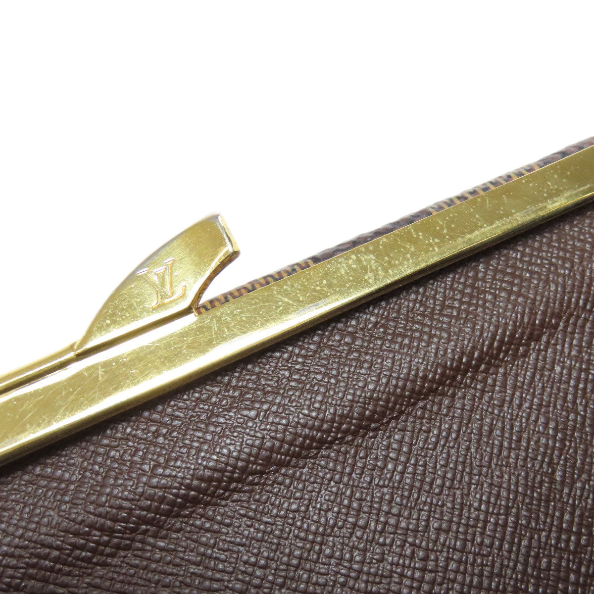 LOUIS VUITTON Bifold Wallet N61674 Damier canvas Brown Portefeuille Vienova Women Used