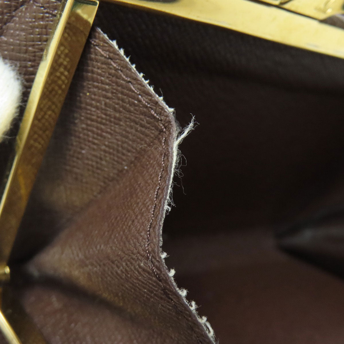 LOUIS VUITTON Bifold Wallet N61674 Damier canvas Brown Portefeuille Vienova Women Used