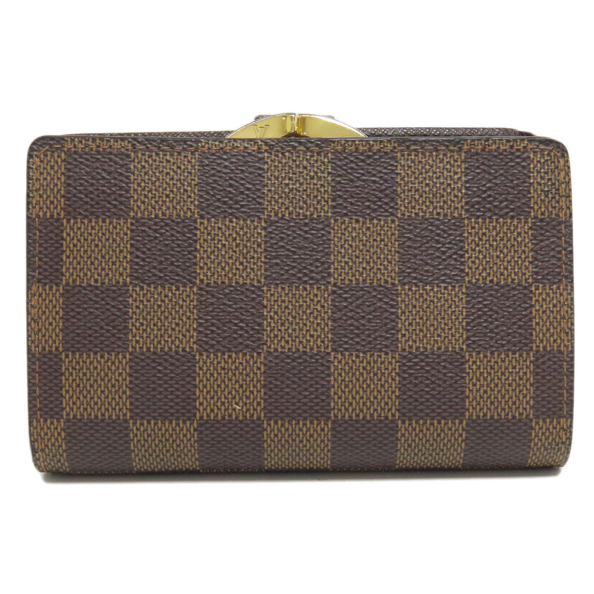 LOUIS VUITTON Bifold Wallet N61674 Damier canvas Brown Portefeuille Vienova Women Used