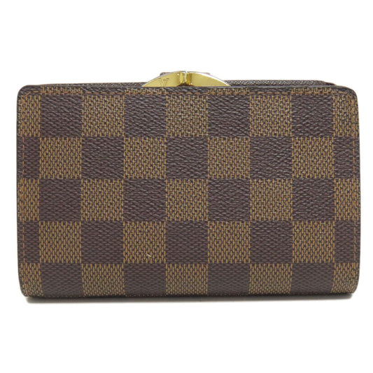 LOUIS VUITTON Bifold Wallet N61674 Damier canvas Brown Portefeuille Vienova Women Used