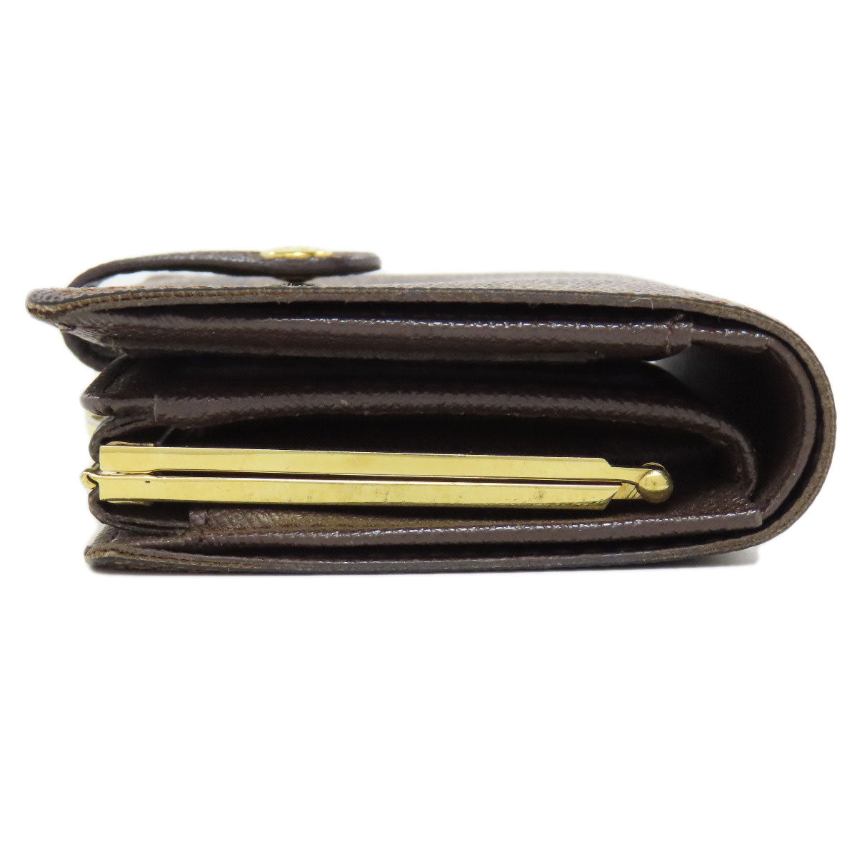 LOUIS VUITTON Bifold Wallet N61674 Damier canvas Brown Portefeuille Vienova Women Used