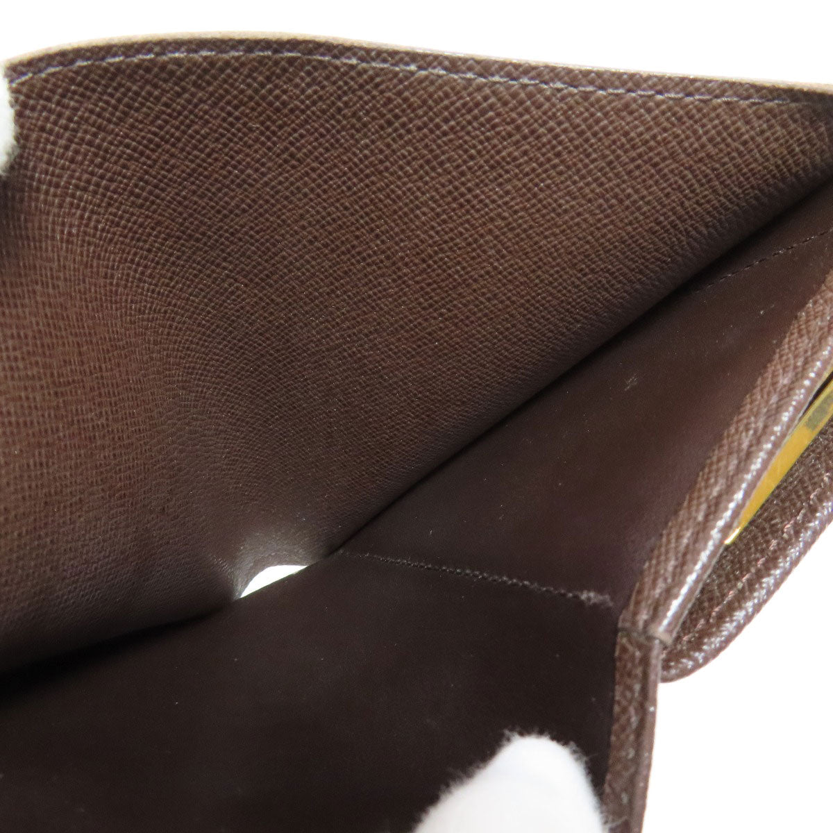 LOUIS VUITTON Bifold Wallet N61674 Damier canvas Brown Portefeuille Vienova Women Used