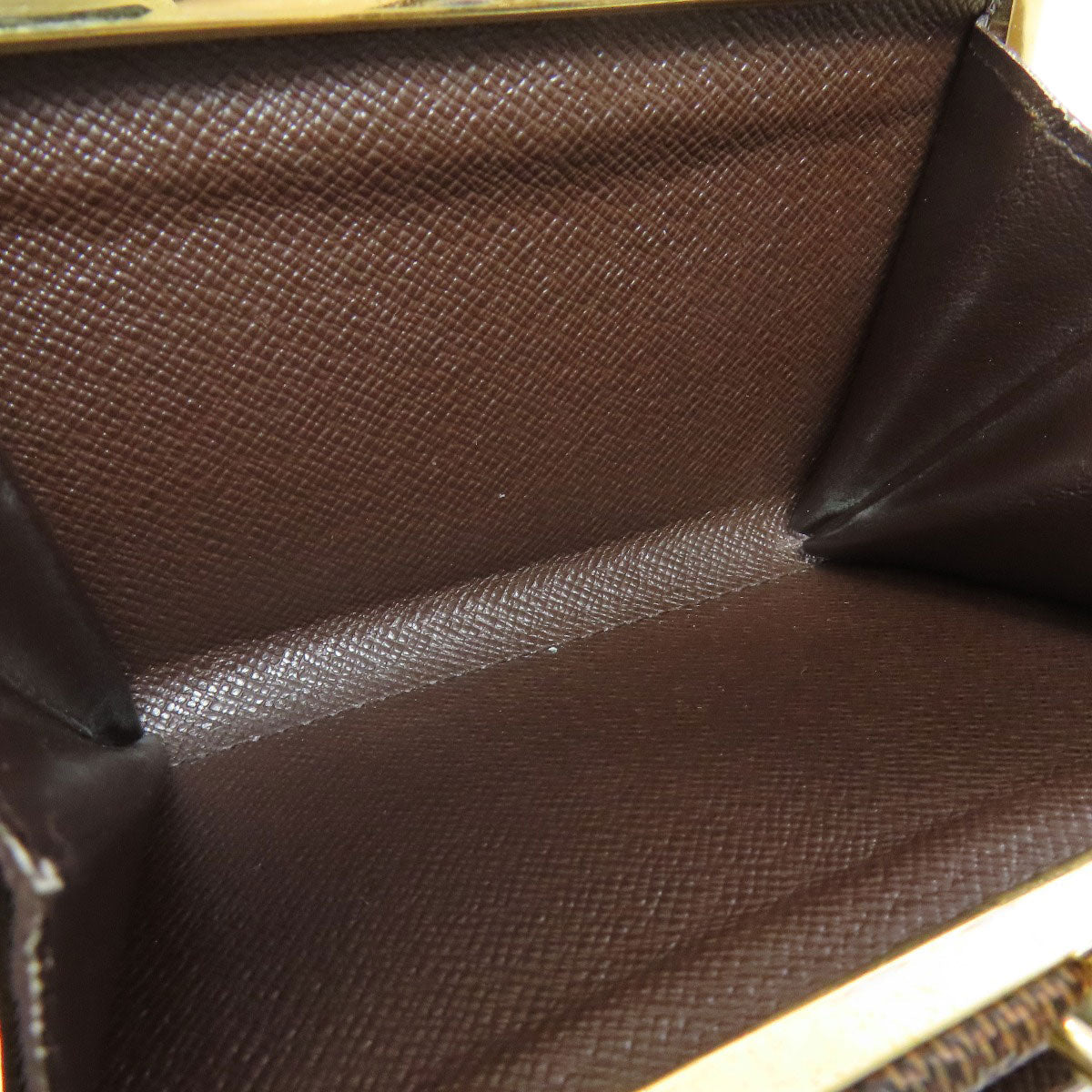 LOUIS VUITTON Bifold Wallet N61674 Damier canvas Brown Portefeuille Vienova Women Used