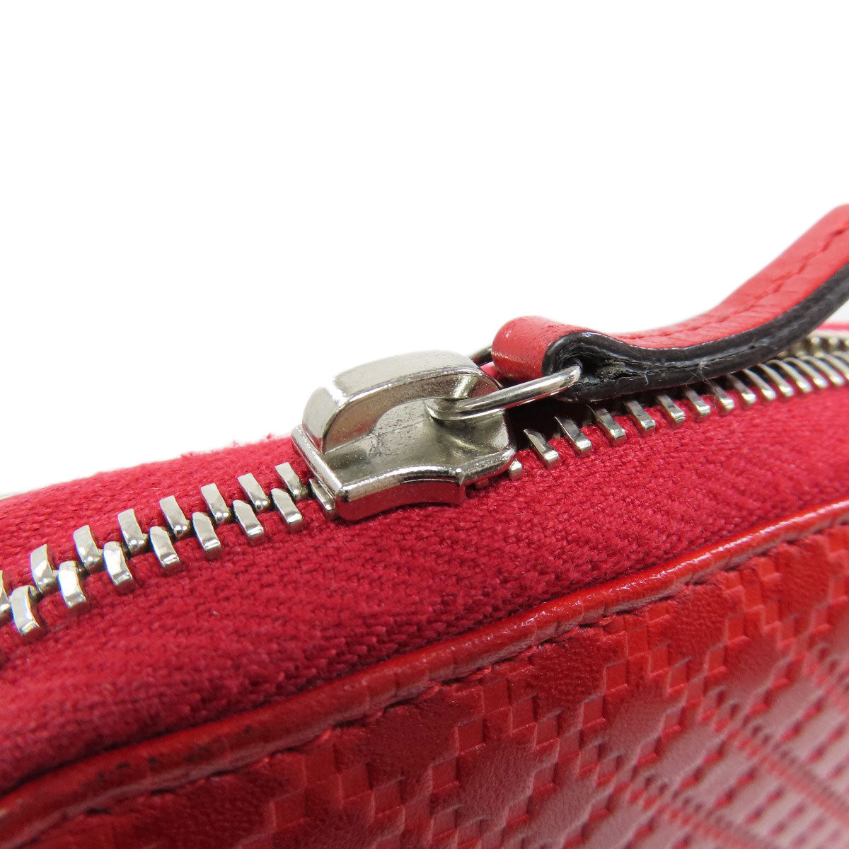 GUCCI Long Wallet Purse 307990 leather Red Diamante Women Used
