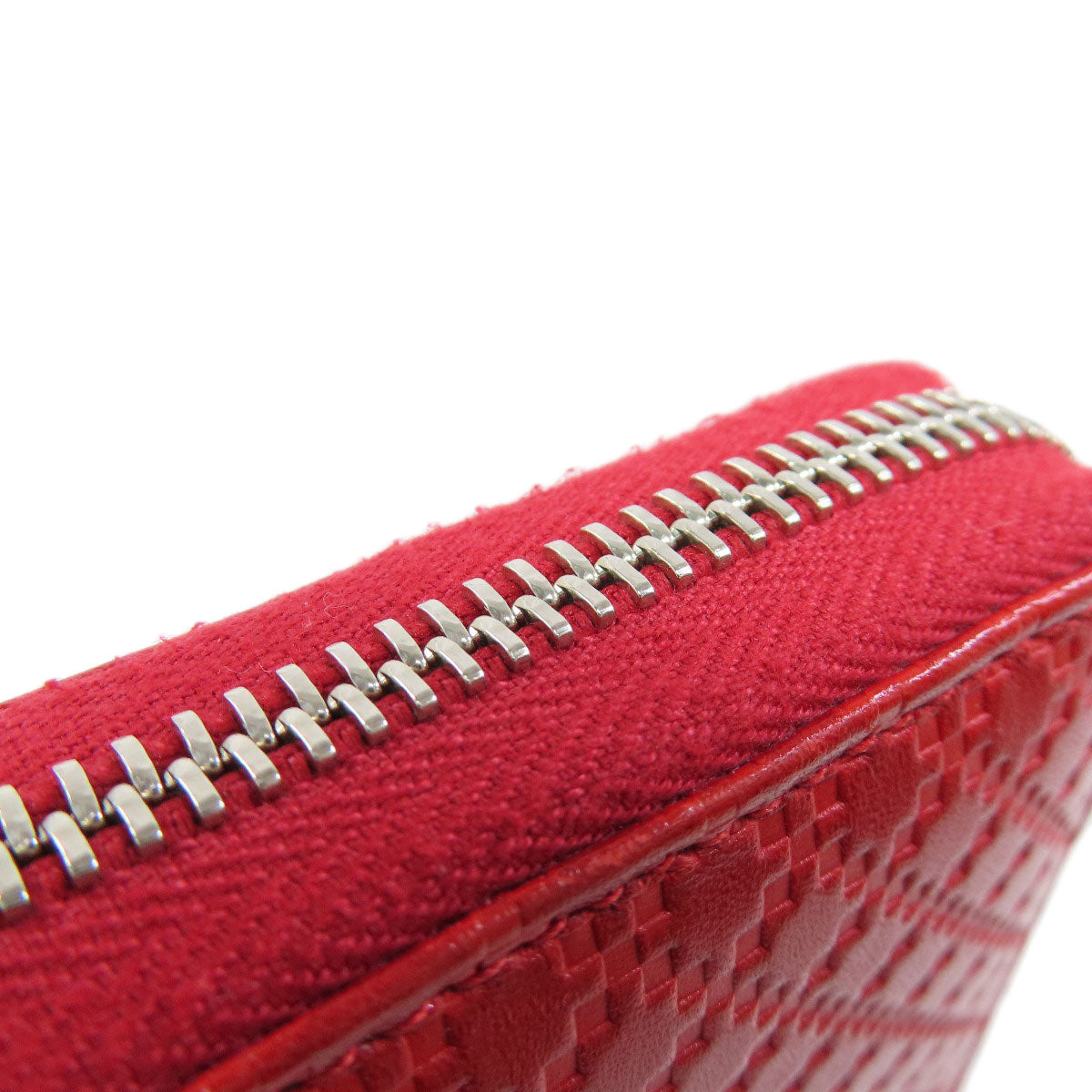 GUCCI Long Wallet Purse 307990 leather Red Diamante Women Used