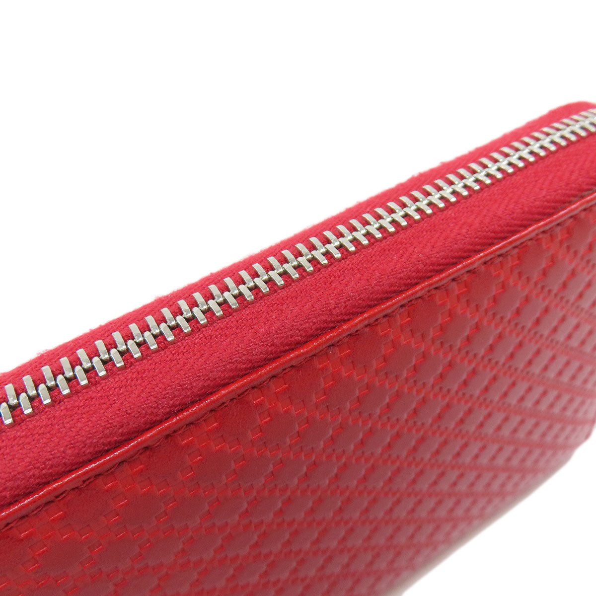 GUCCI Long Wallet Purse 307990 leather Red Diamante Women Used