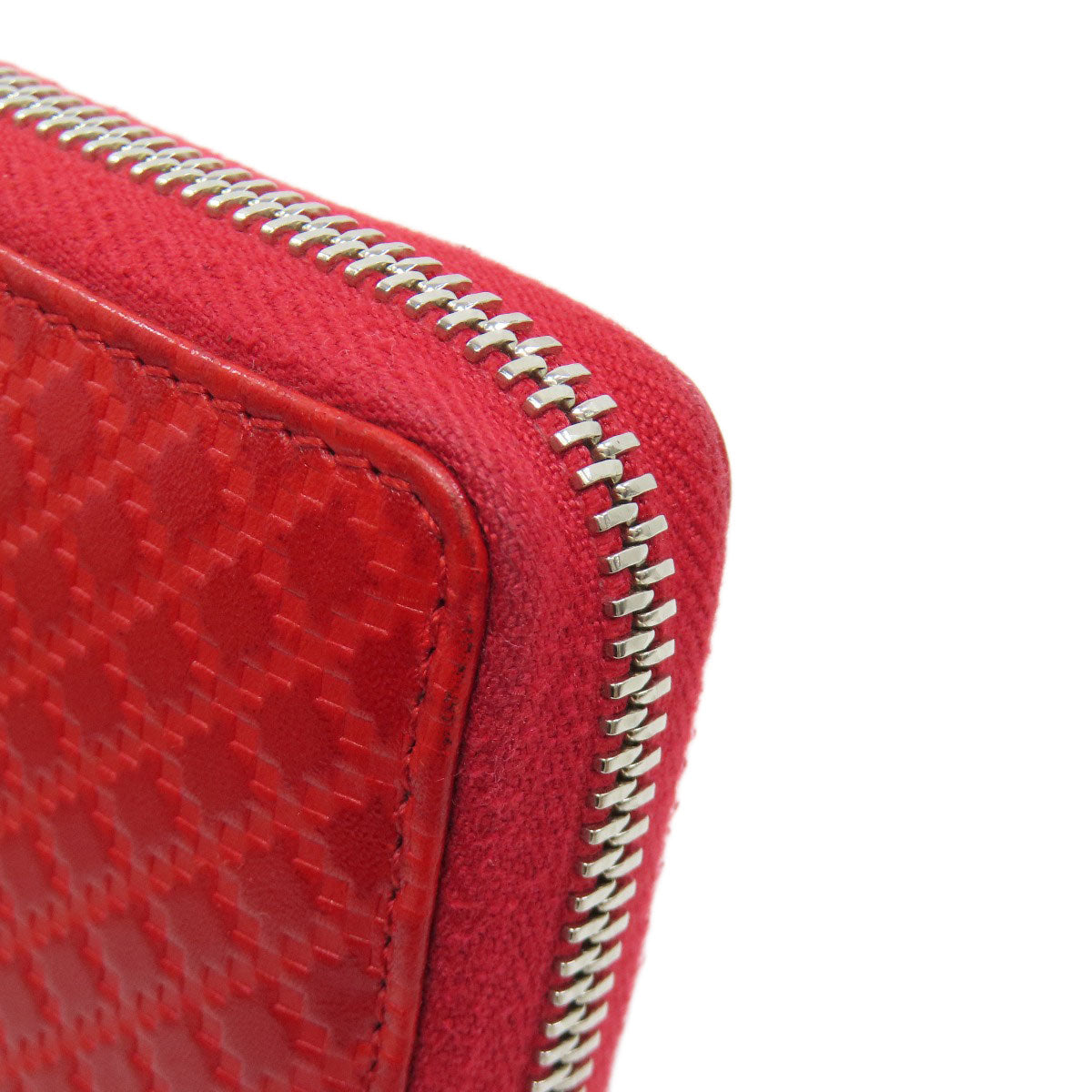 GUCCI Long Wallet Purse 307990 leather Red Diamante Women Used