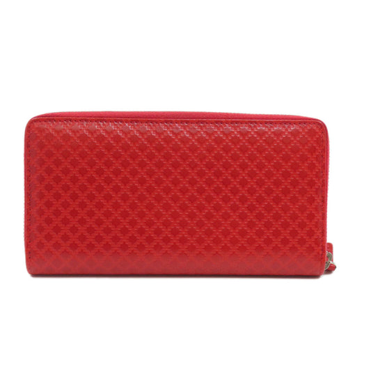 GUCCI Long Wallet Purse 307990 leather Red Diamante Women Used