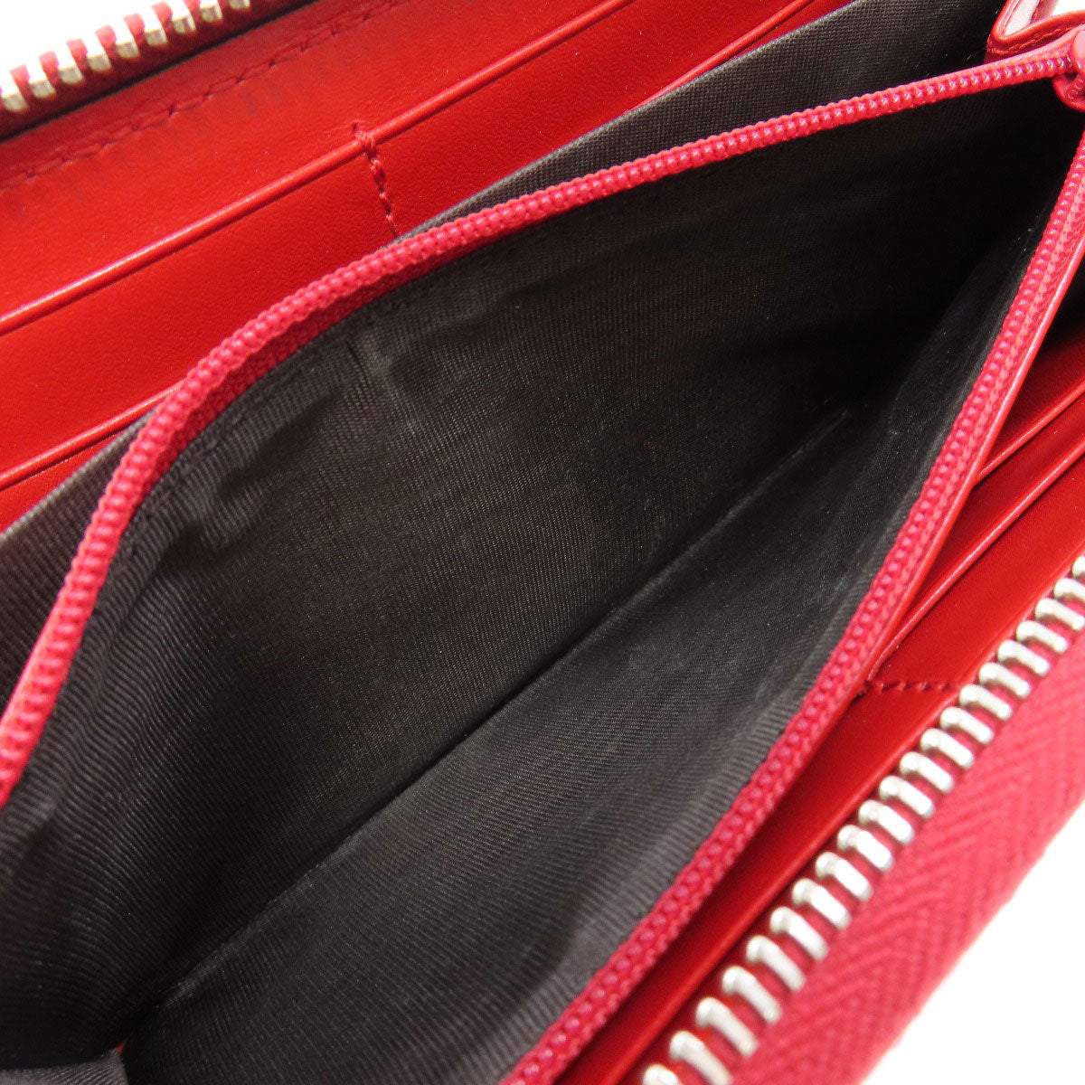 GUCCI Long Wallet Purse 307990 leather Red Diamante Women Used