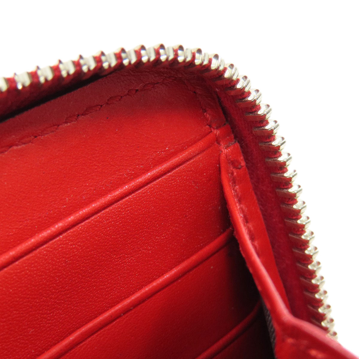 GUCCI Long Wallet Purse 307990 leather Red Diamante Women Used