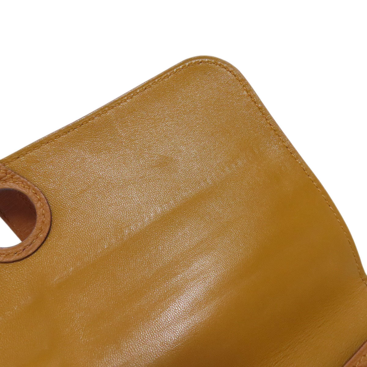 HERMES Long Wallet Purse Taurillon Clemence Brown Dogon Long SilverMetal