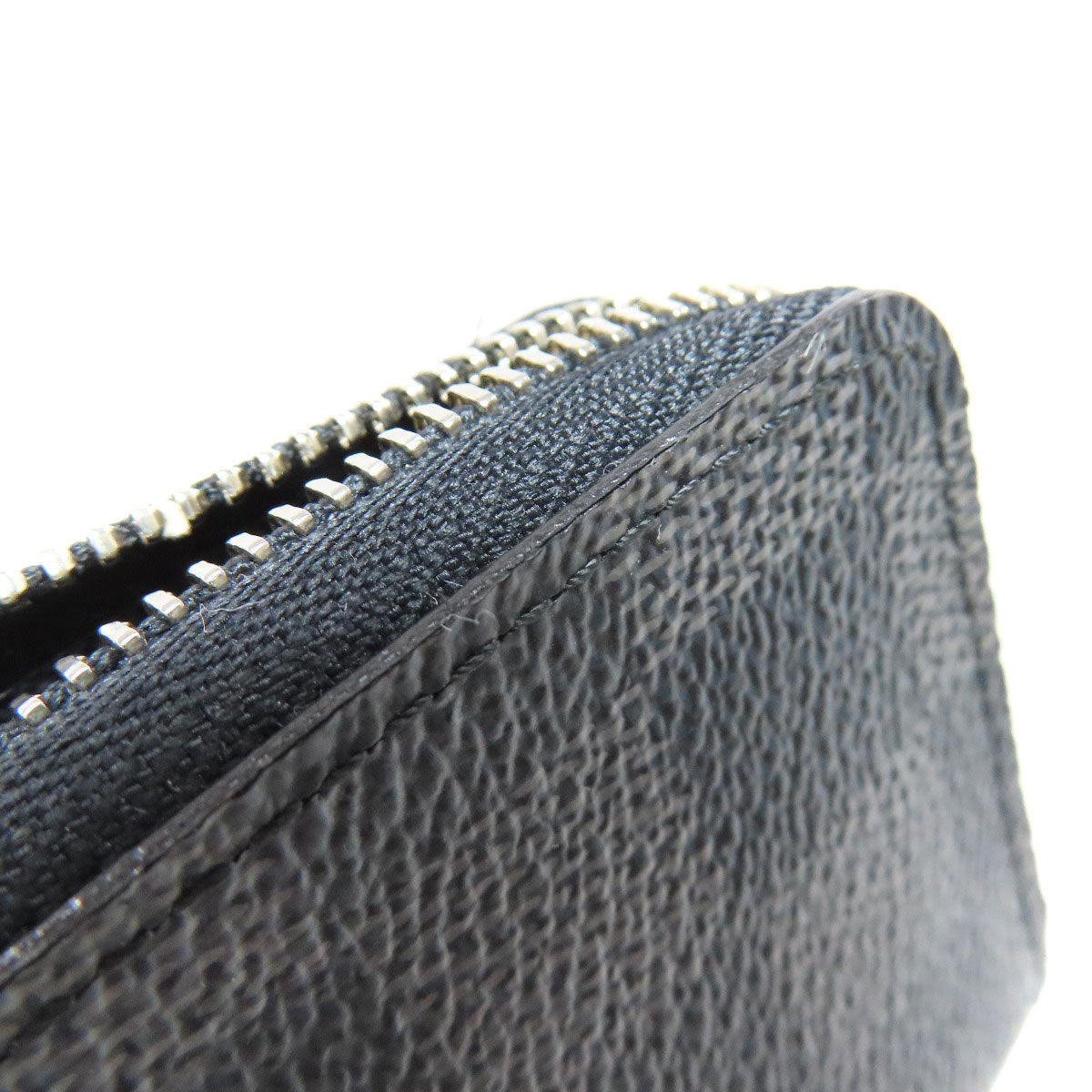 LOUIS VUITTON Coin case N63076 Damier canvas black Zippy coin purse mens Used