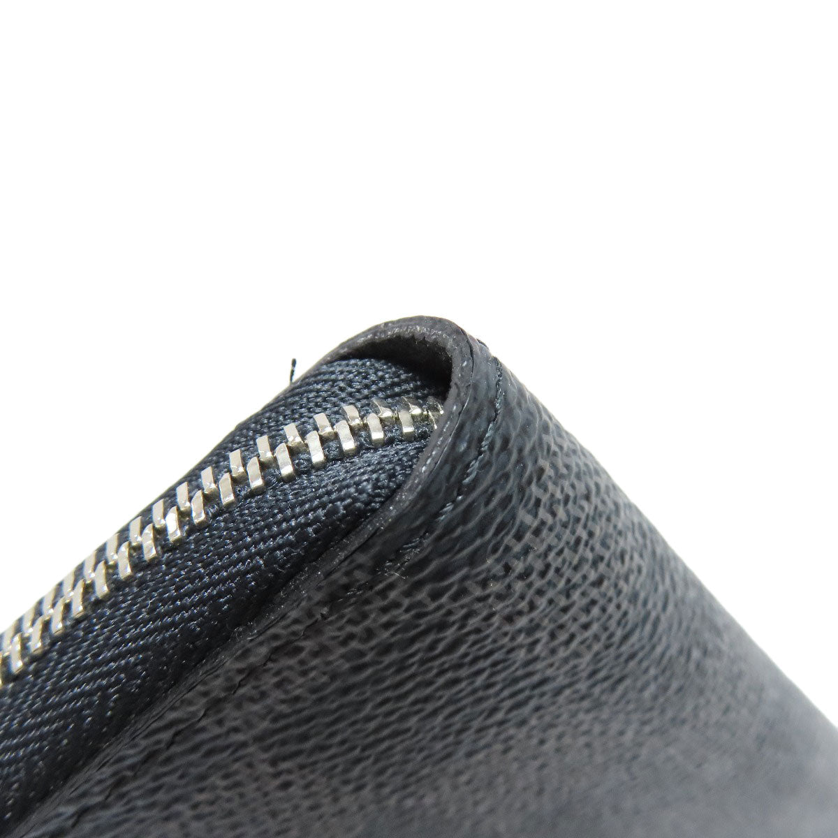 LOUIS VUITTON Coin case N63076 Damier canvas black Zippy coin purse mens Used